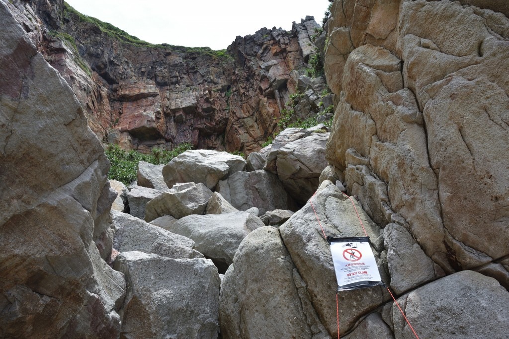 大禮堂自由裂隙岩壁與周遭路線，請民眾暫時停止攀登，封閉時間暫定至6月底或確認幼鳥完全離巢為止。Taiwanrocks.net提供