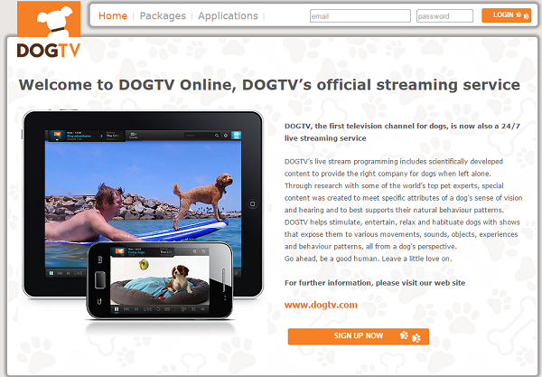 全球已有9個國家播映DogTV頻道，包括鄰近台灣的韓國。 取自DogTV網站