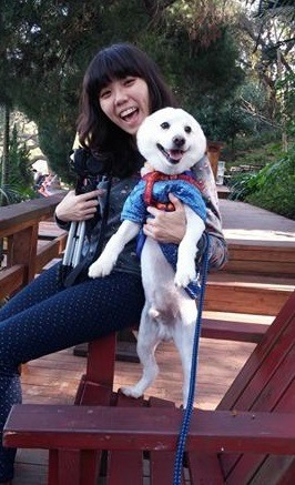 高中生吳采軒養的是狐狸犬。吳采軒/提供