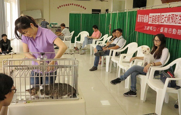 家犬貓需要施打狂犬病疫苗，可以到「104年台南市家戶犬貓絕育活動」就近的場次施打。  蕭士塔/攝