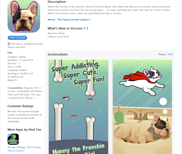 Iphone 的APP中也找得到曼尼的身影。  取自網路