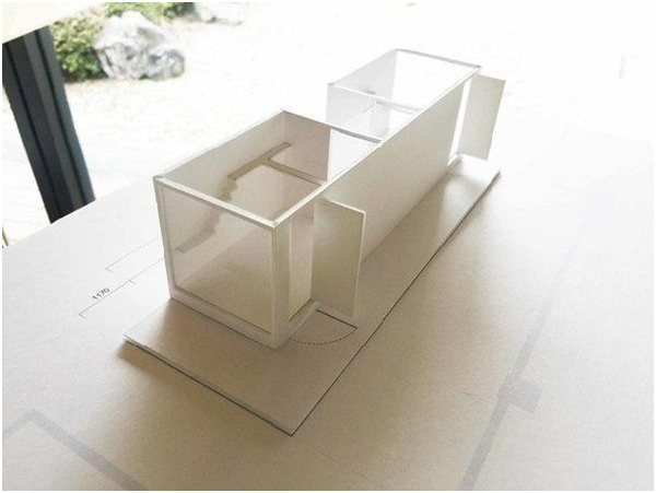 貨櫃貓屋的模型。 取自READYFOR?