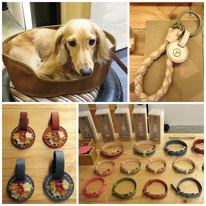 拍拍的產品包括真皮寵物床、真皮項圈等，林珈汶領養的長毛臘腸，就是最佳模特兒，看牠睡得多舒服。   蕭士塔/攝