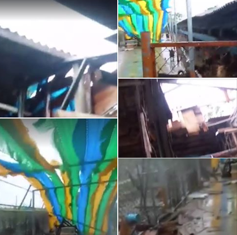 台南徐春水流浪動物之家，剛完成整建未久，這次又受重創。