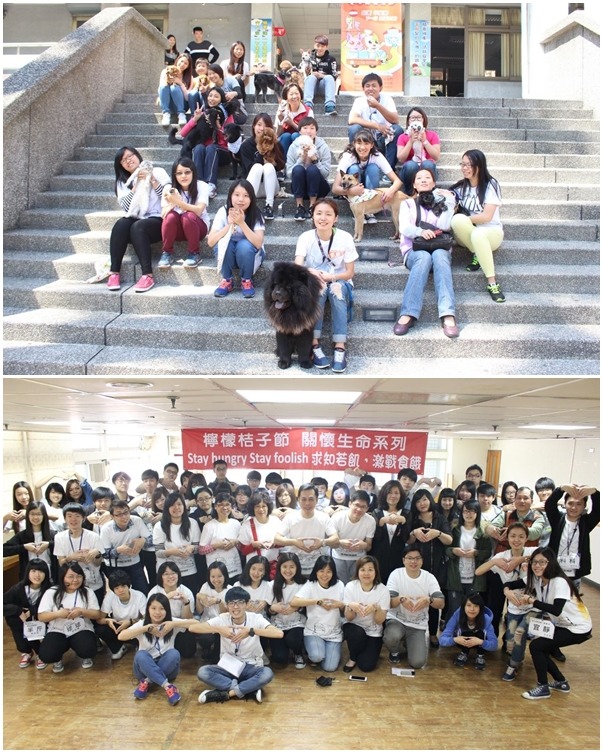 學生會會長蔡亮宇也笑說,成員裡也有一開始很怕狗的人,但現在已經逐漸敢接觸狗狗,算是活動帶來的實質改變! 何宜/攝