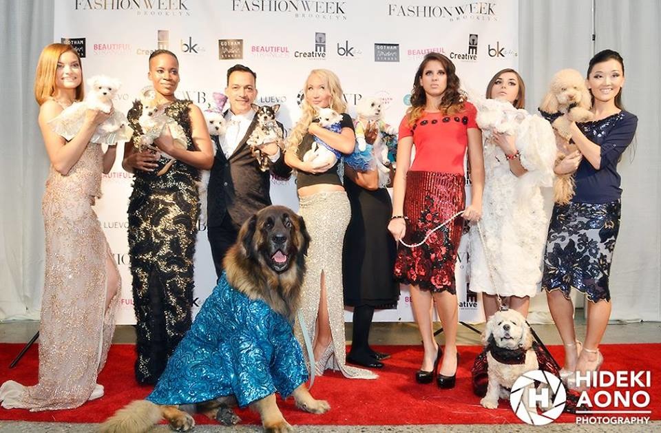 安東尼在紐約布魯克林舉辦的的「狗時尚秀」,狗取代人成為主角。 取自Anthony Rubio臉書