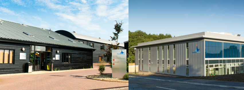 2005年成立Fitzpatrick Referrals獸醫院(左)、專攻骨科與神經外科，今年又開設另一家專攻腫瘤的醫院(右)。　取自Fitzpatrick Referrals臉書