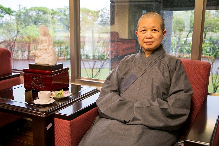 制止剉魚、力抗賽馬，昭慧法師堪稱是動保鬥士。邱子喬/攝