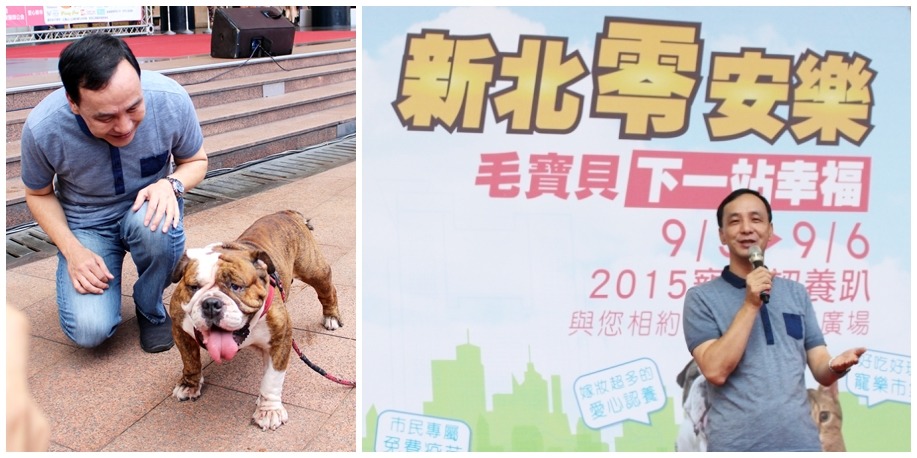 朱立倫在新北市長任內展開新北零安樂死。 台灣動物新聞網資料照（黃靖雅/攝）