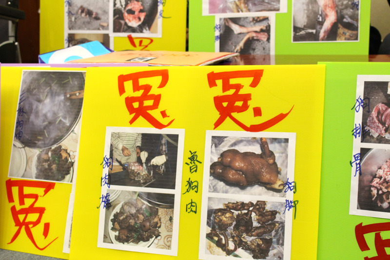 在網路上看到虐狗影片，你會轉分享給朋友嗎？如果會，小心你可能已經觸法！此為記者會示意圖。　何宜/攝