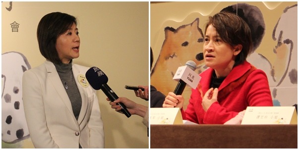 現身影片中的藍綠兩黨立委王育敏及蕭美琴也到了現場，王育敏更當場允諾會包場放映給兒童觀看，做為推動生命教育！　何宜/攝