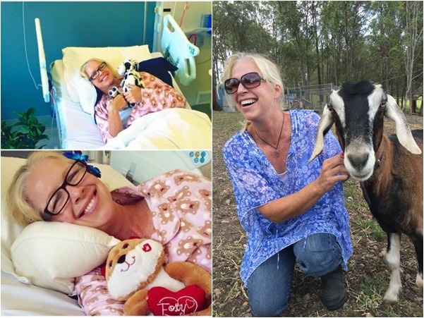 費歐娜雖然病魔纏身，但仍心繫動物們，躺在病床上不忘傳簡訊叮嚀同伴要記得餵動物。　取自chuffed