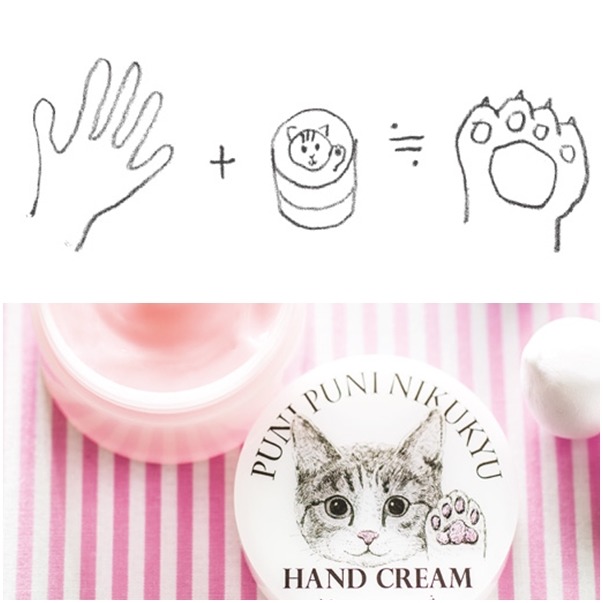 人手+貓掌乳液=貓手！　取自Felissimo貓部