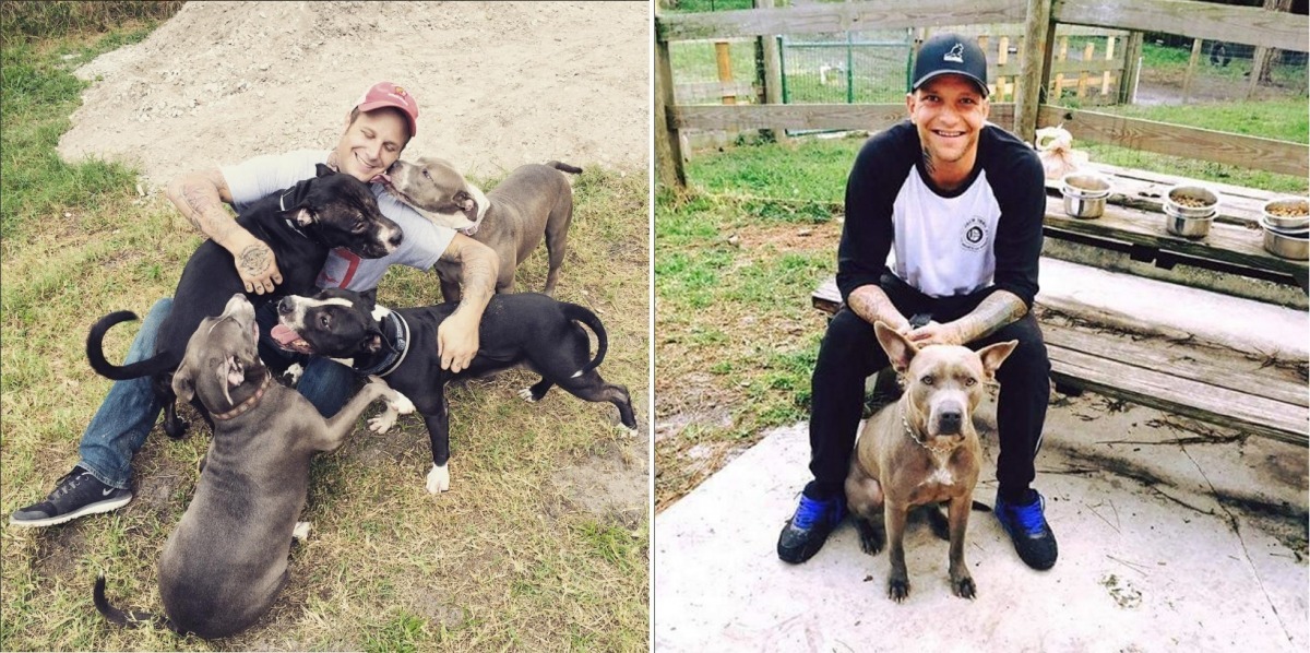 國外有組織利用狗狗的療癒力,用來幫助一些人戒酒、戒毒,並重拾社會技能。 取自RSRL instagram