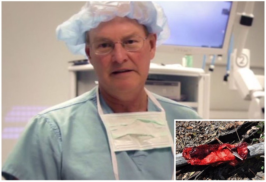 賽斯基及他獵得的獵物照片。　取自網路