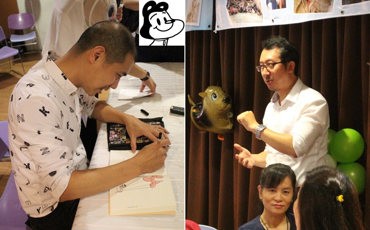 James(左)和邊中健(右)。　黃靖雅/攝