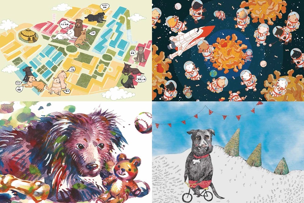 桌曆由插畫家林佳穎、Donna、廖國成、Jupee和陳瑋瑄義務繪製。　陳青雅/提供