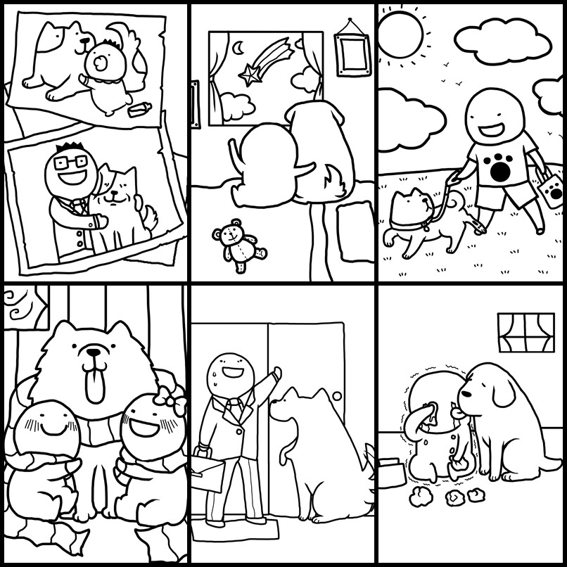 著色本的6個主題。　寶總監/提供