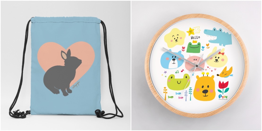 左為abujuju 阿不啾啾所繪的love animal,右為P714繪的愛心動物 取自62 icon