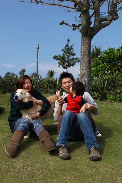 歐弟走了,但一家人有了小聿,現在周末仍會到處踏青! 洛基小聿媽/提供