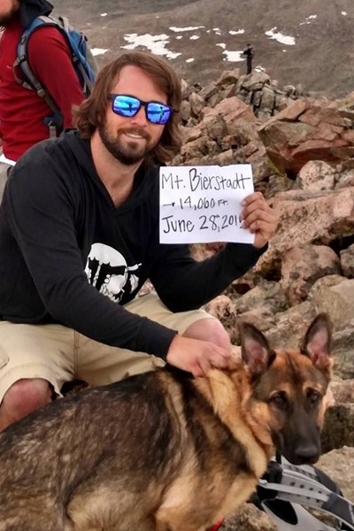 哈德曼在臉書分享與藍波的最後一張合照。　取自Jonathan Tyler Hardman