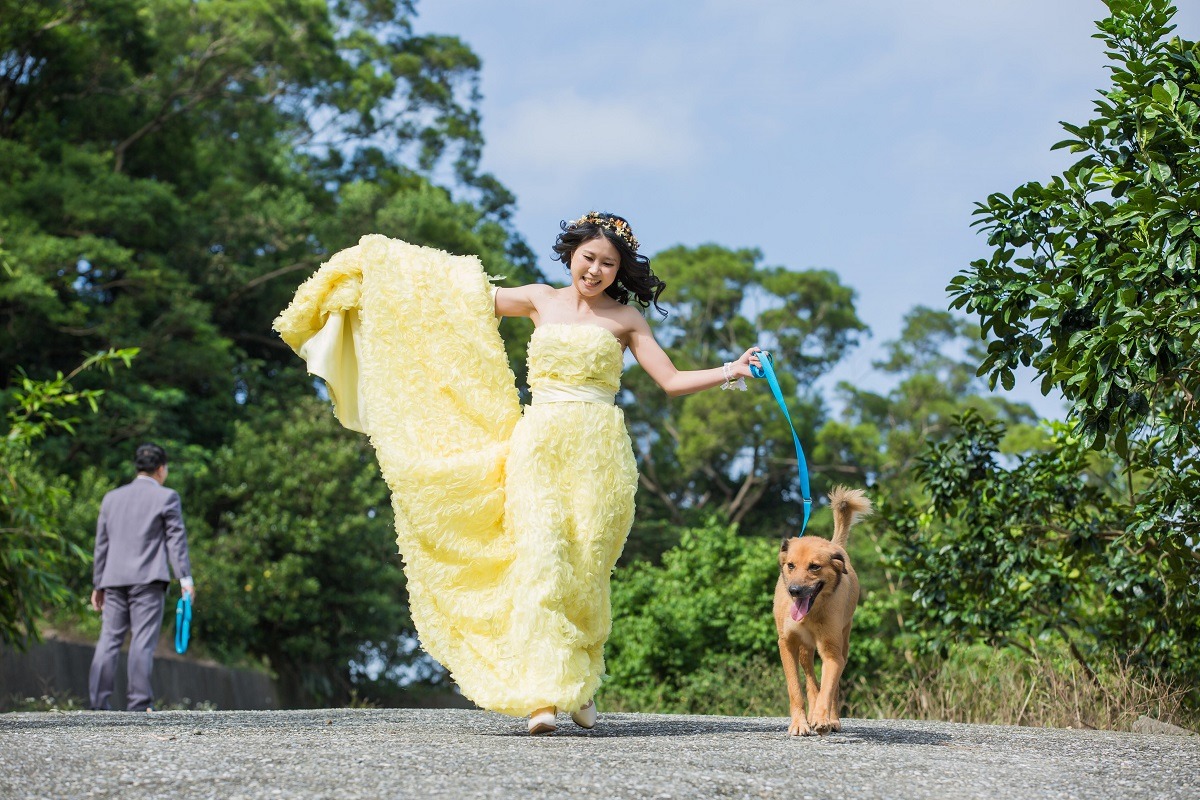 新娘陳慕勤和同花順都非常上相。　陳慕勤/提供