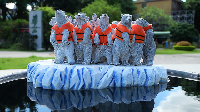 黃瑞芳作品「動物難民」 。 攝影：陳文姿。