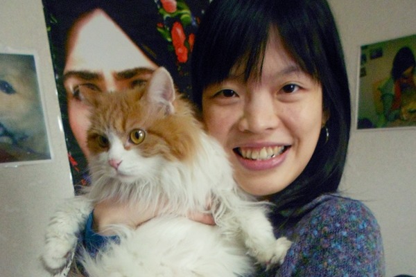 台灣女孩龍緣之為了推廣動保，到中國待了7年，一邊念書、一邊參與動保組織。　龍緣之/提供