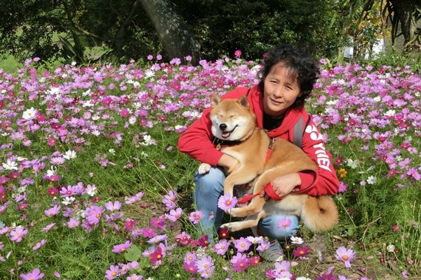 晚上和假日由總務主任姜大如照顧可樂,還常帶著牠出遊,看看可樂多開心啊! 姜大如/提供