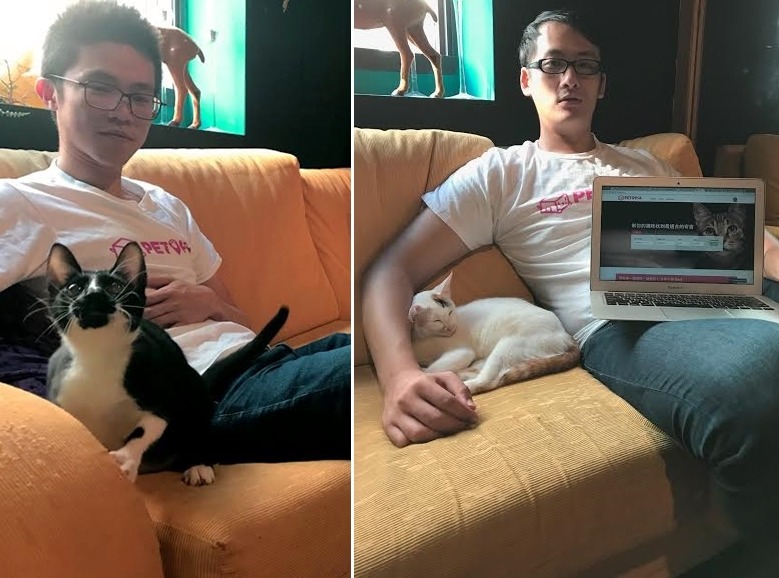 創辦人Hulk(右)和Tim(左)本業就是工程師,會創辦Petopia完全是因為自己的需求和興趣。 Petopia/提供