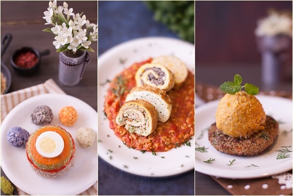 跑飯店的寵物餐點由圖比咖啡的主廚鄧侑奇製作,遵循五行原則,她還自製一份各色蔬菜的名餐呢! 跑飯店/提供