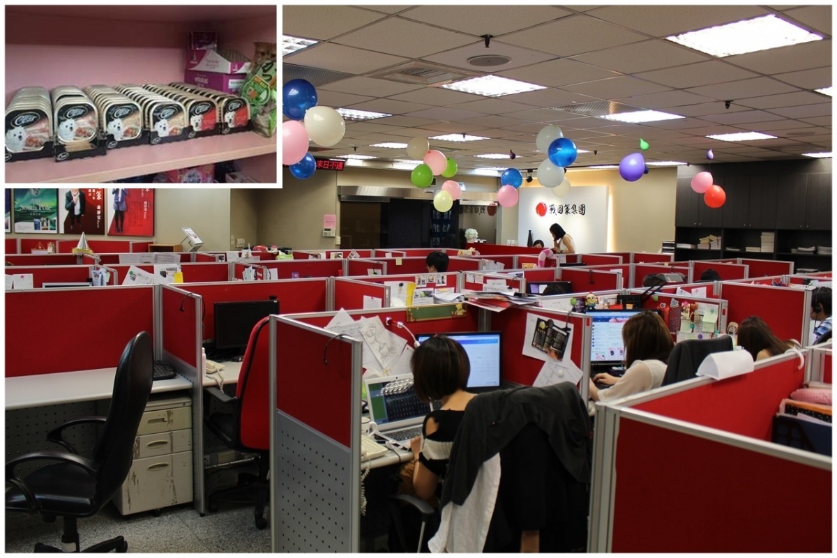 戰國策的員工休息室中備有寵物罐頭，有需要的員工都可以自己去拿。　黃靖雅/攝、戰國策/提供