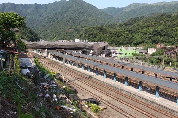 猴硐棄貓問題有待解決，新北市動保處先於猴硐外圍道路設置6個告示牌，呼籲外地民眾不要棄養貓咪。　何宜/攝