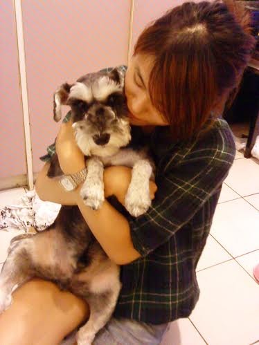 林云斐的愛犬Baggle（貝果）。　林云斐/提供
