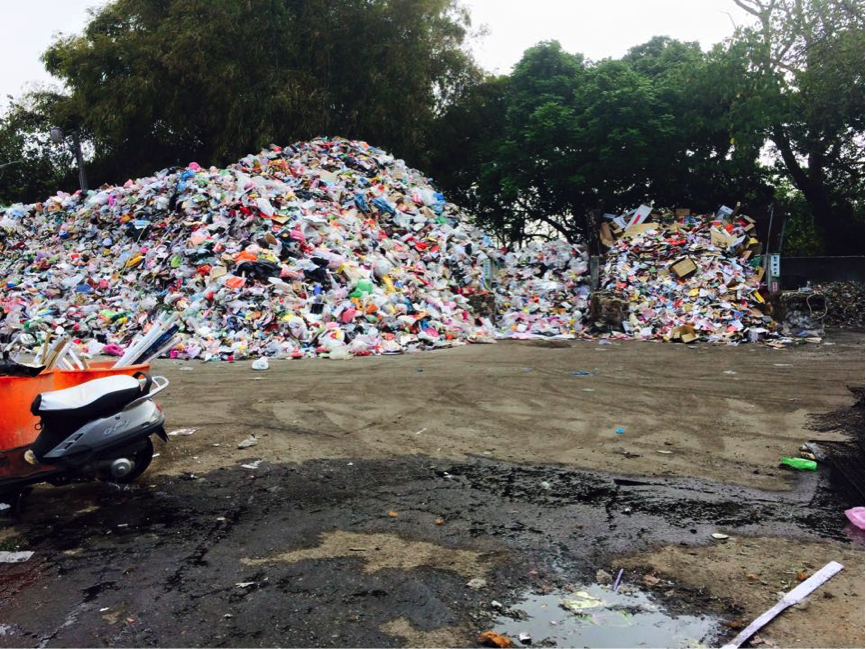 嘉義市動物收容所現址看出去的風景，連工作人員都時常被蚊蟲叮咬。 盧思岑/提供