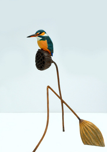 「静けさ」 カワセミ_翠鳥_根橋眞理子_日本。文化部/提供