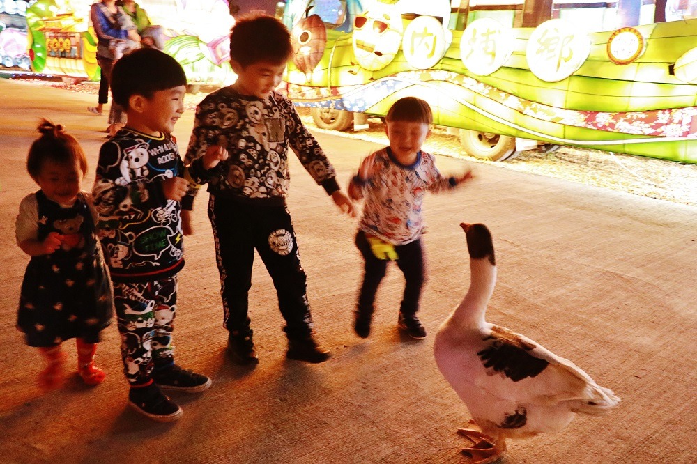 Vivi大方、可愛又親近人，相當受到小朋友歡迎。屏東縣政府/提供