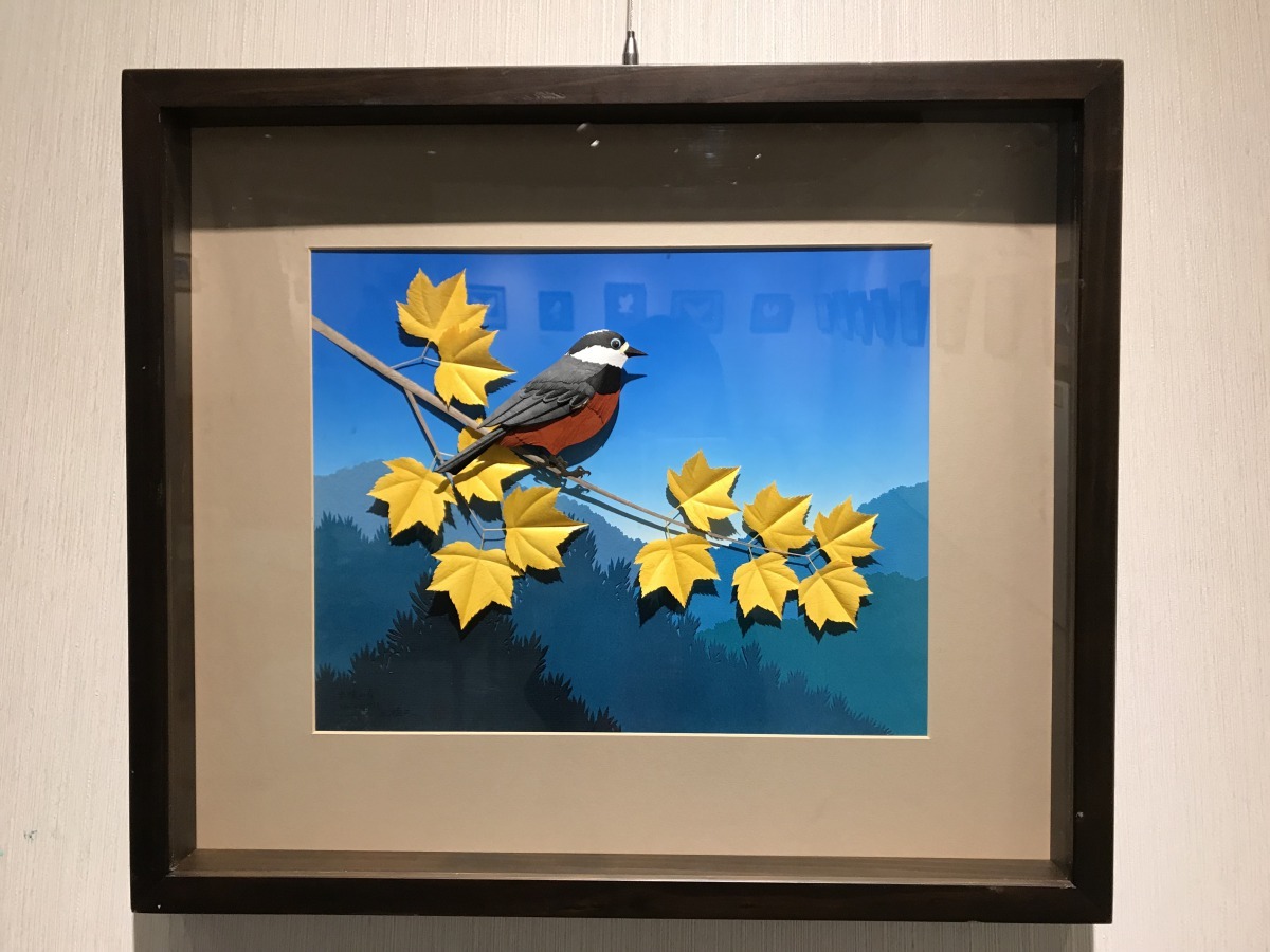 王楨文老師作品「赤腹山雀」。文化部/提供