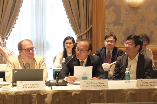 陳添壽副主委代表台灣歡迎各方科學家來台與會。漁業署/提供