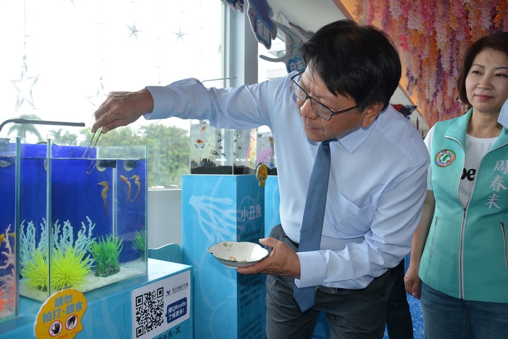 潘孟安希望將屏東縣打造為觀賞魚之都，讓世界看見台灣。屏東縣政府/提供