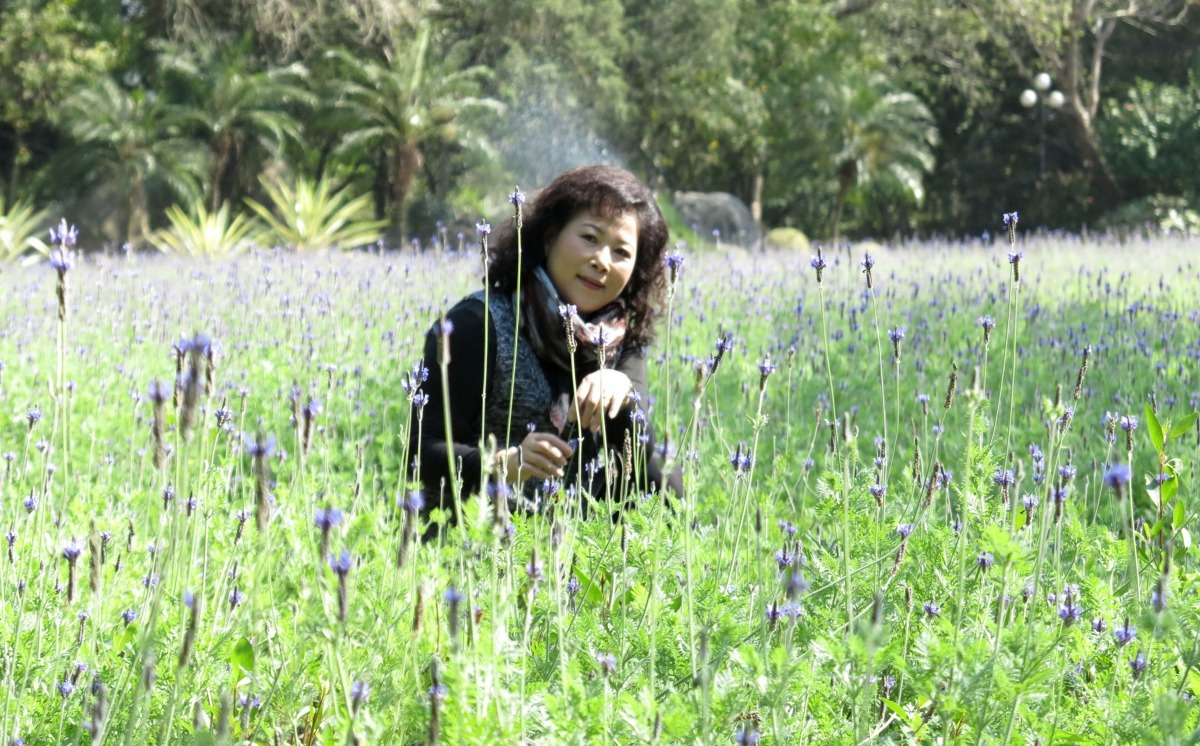 南元農場珍奇花卉盛開連連。高維奇/攝