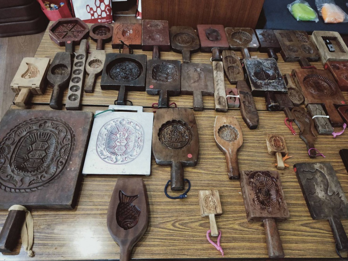 粿模雕刻的吉祥物以烏龜居多。圖/黃鳳鳥提供