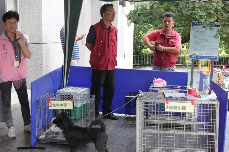 寵物特別照護專區內設有專業獸醫現場支援提供諮詢。金山區公所/提供