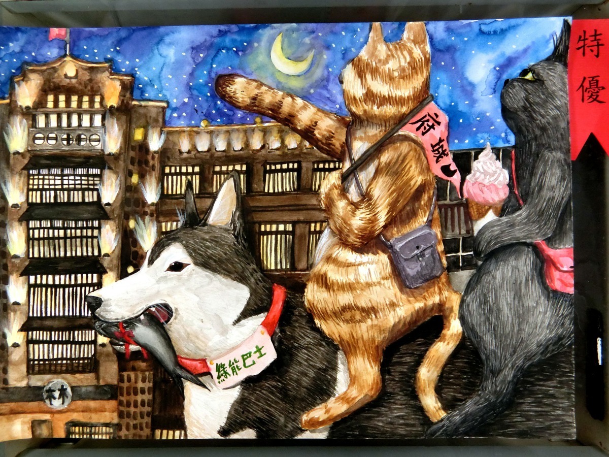 國中組特優-建興國中洪悅榮參賽作品。圖/台南市動保處提供
