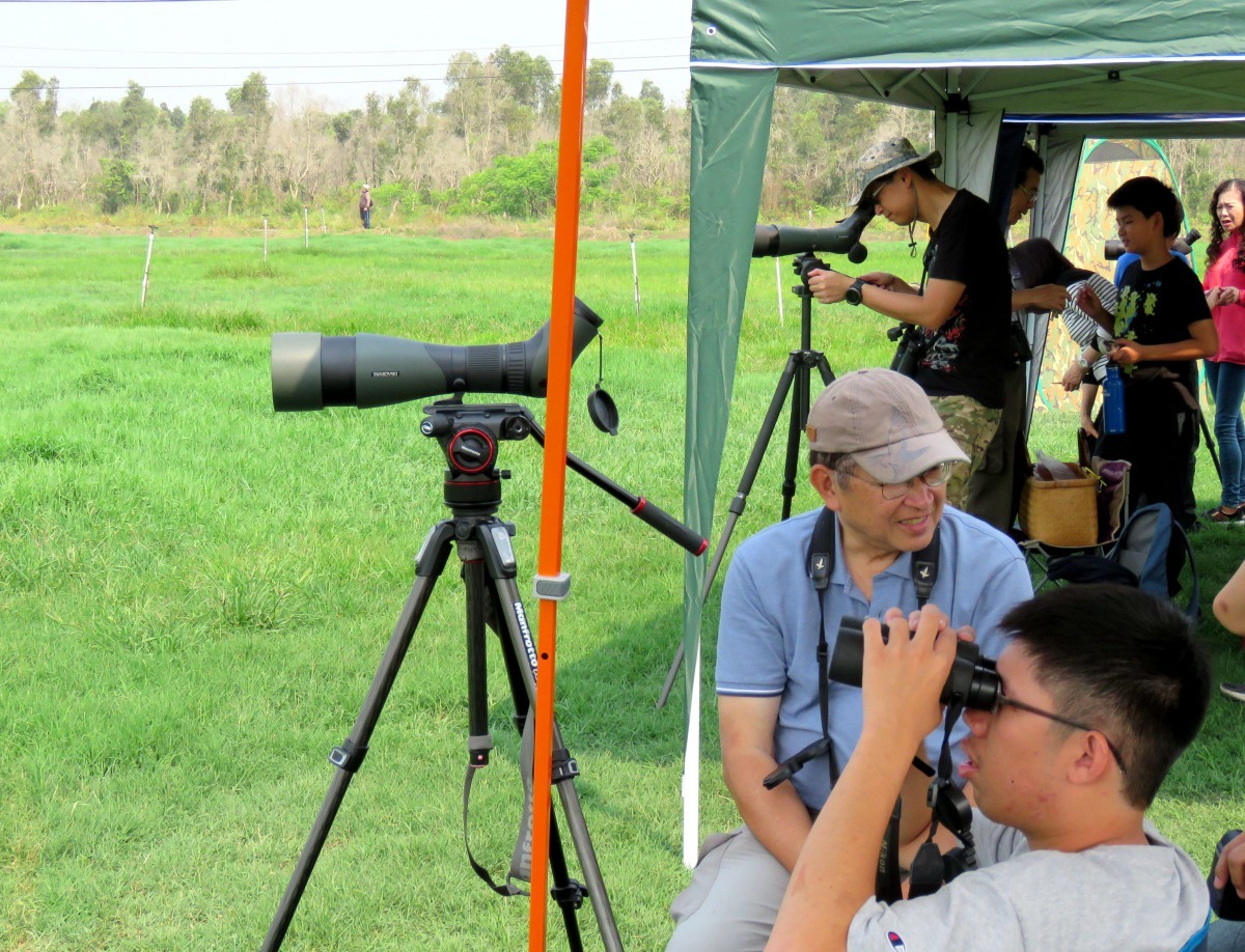 台南市野鳥學會在沙崙農場舉辦友善耕作活動。高維奇/攝