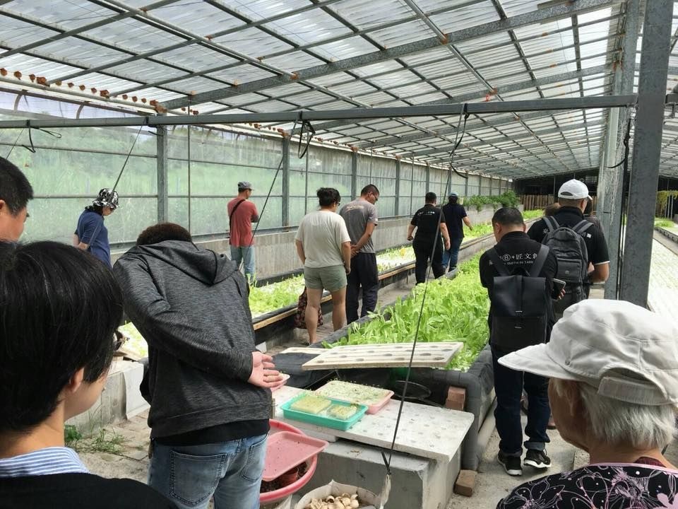 「太魯閣767魚菜共生農場」舉辦魚菜共生相關課程。圖／張玉蓮提供