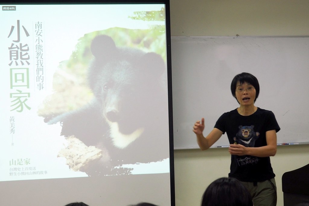 黃美秀分享小熊野訓返鄉九個月的故事。攝影：李育琴。