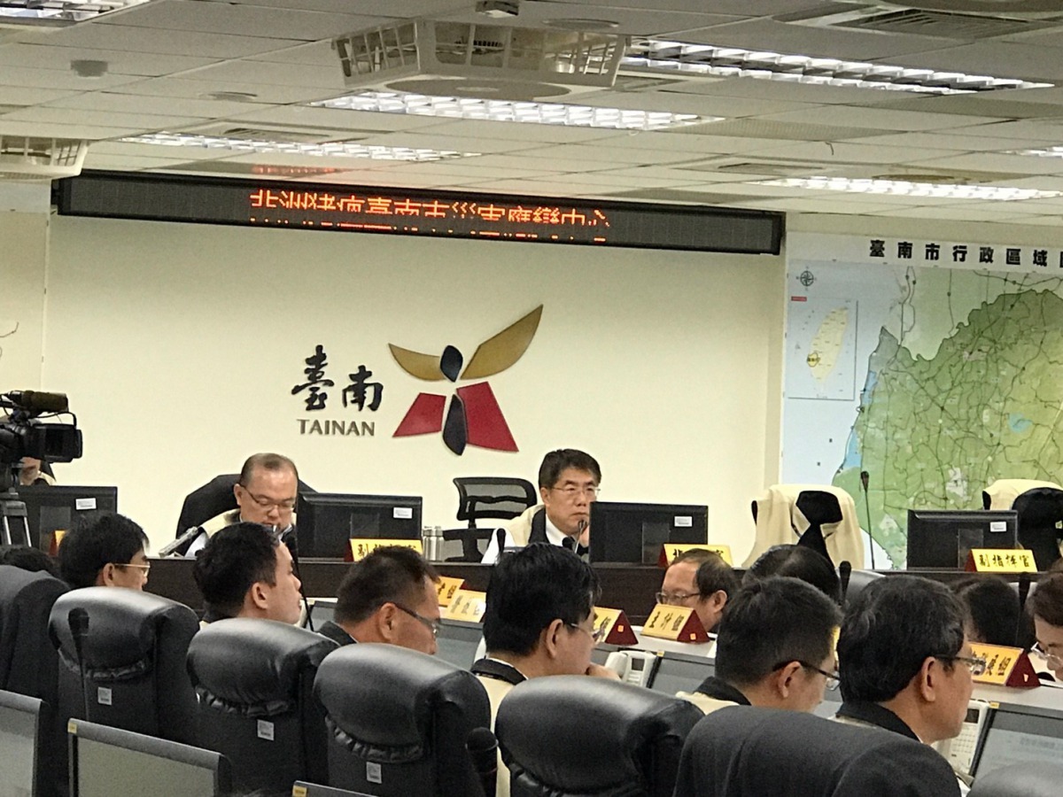 南市攻府於去年12月10日成立非洲豬瘟災害應變中心。圖／台南市動保處提供