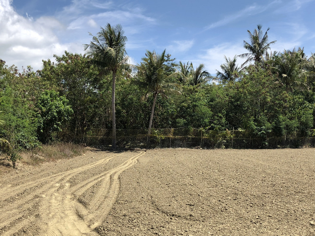 滿州鄉農民黃秋和的黑豆田已整完地，等著下一季播種。攝影：廖靜蕙