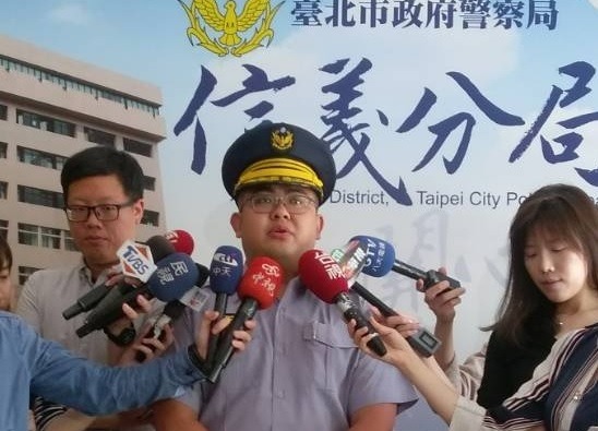 臺北市信義分局三張犁派出所副所長黃培儒呼籲民眾發現不當愛心募款,應立即向警方報案。雨林/翻攝